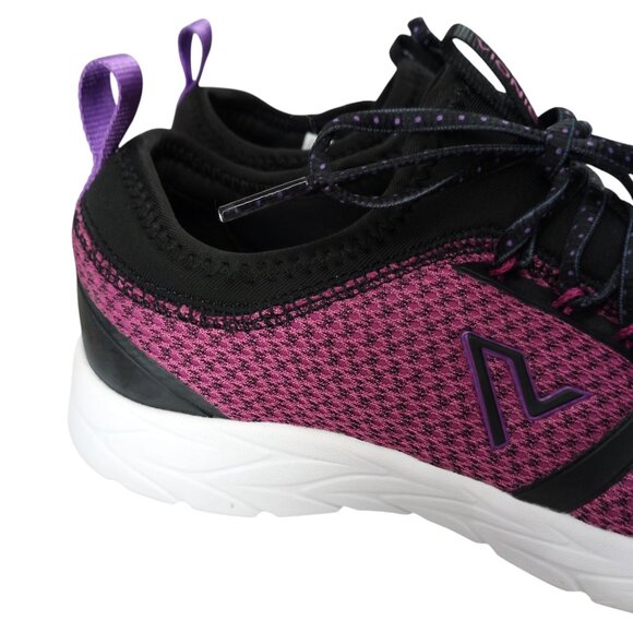Vionic Alma Mesh Purple Comfort Slip On Lace Up Tennis Shoes Size 7 Wide Walking - Picture 13 of 14